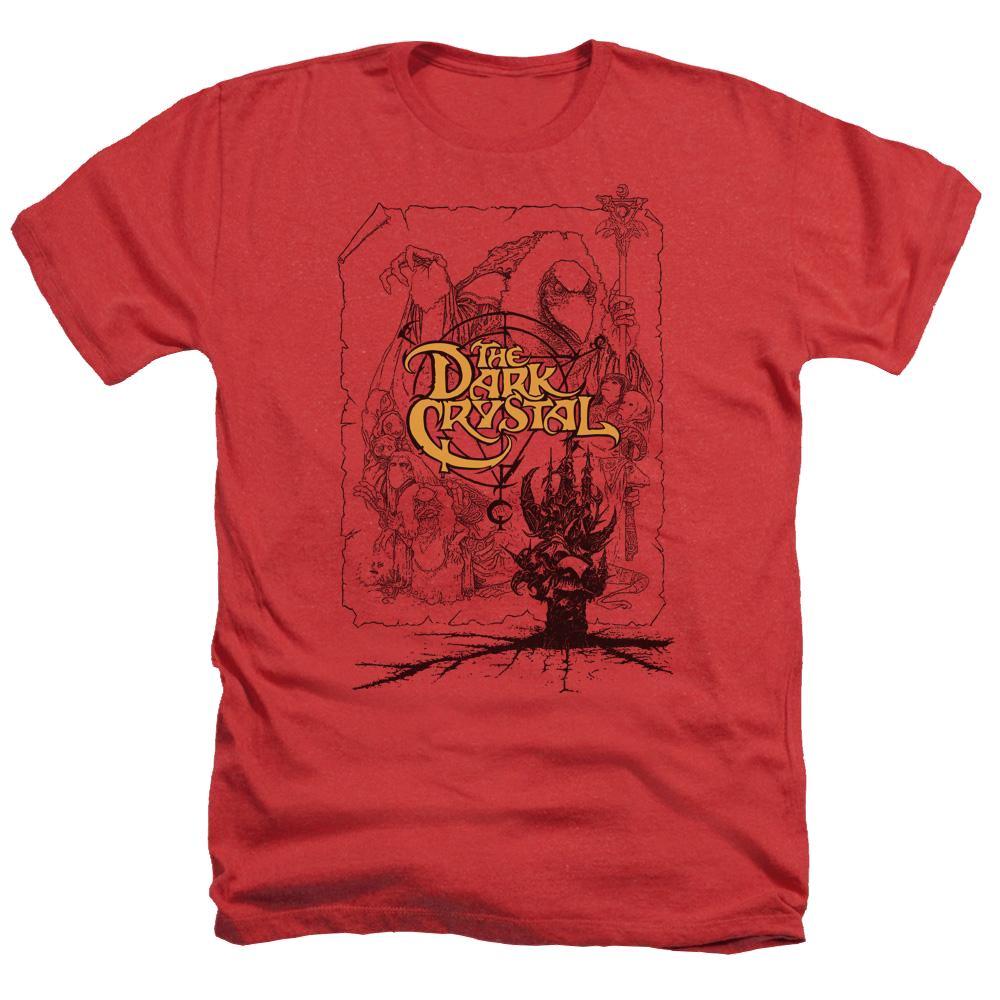 Dark Crystal Poster Lines - Men's Heather T-Shirt