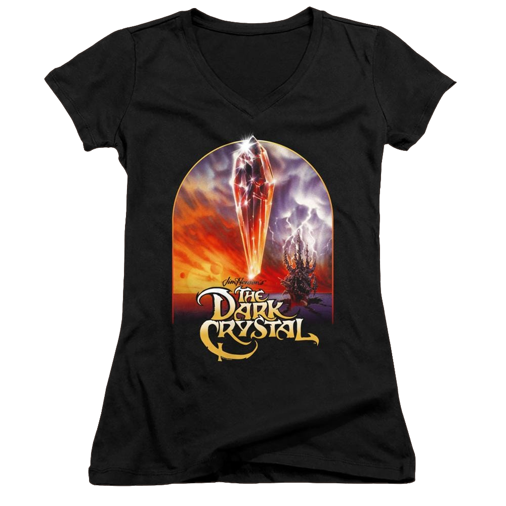 Dark Crystal, The Crystal Poster - Juniors V-Neck T-Shirt