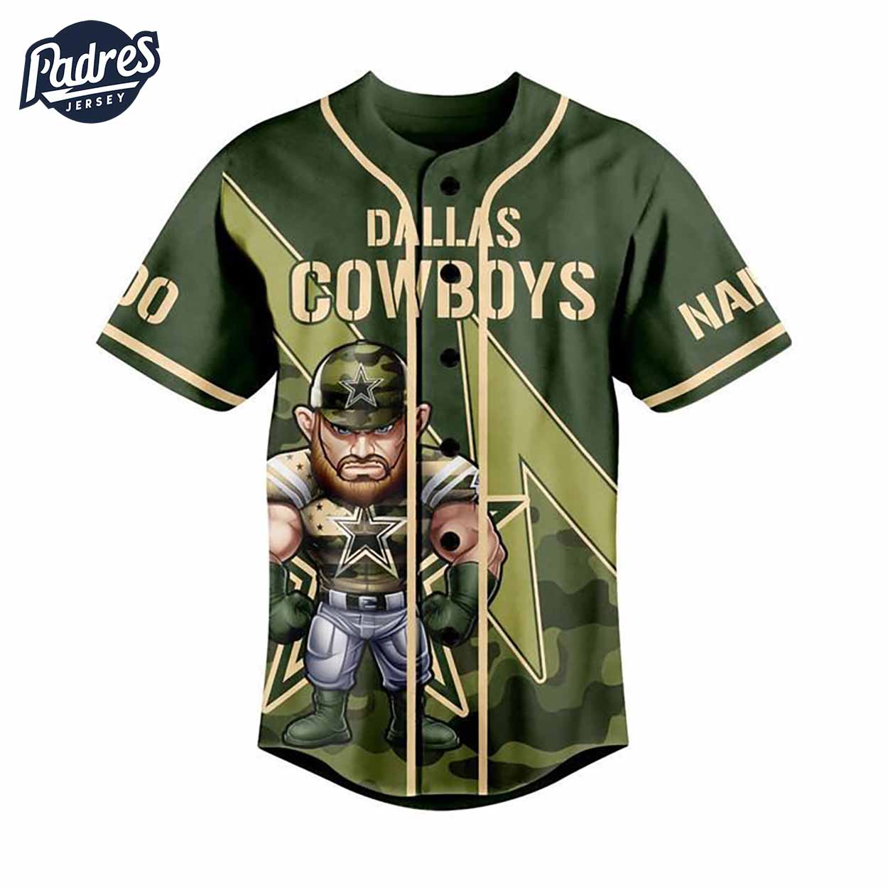 Dallas Cowboys Salute To Service Custom Baseball Jersey - Padres Jersey Oasis: Elevate Your Baseball Style Game