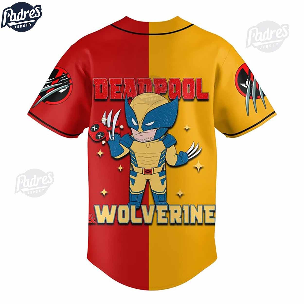 Deadpool & Wolverine Best Friends Custom Baseball Jersey Online - Padres Jersey Oasis: Elevate Your Baseball Style Game