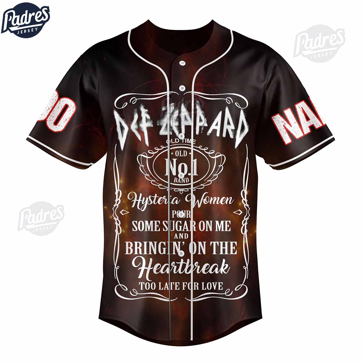 Def Leppard Custom Baseball Jersey You’re Bringin’ On The Heartbreak - Padres Jersey Oasis: Elevate Your Baseball Style Game