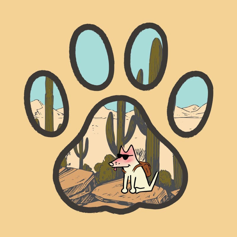 Desert Paw - Sweatshirt Pullover Hoodie