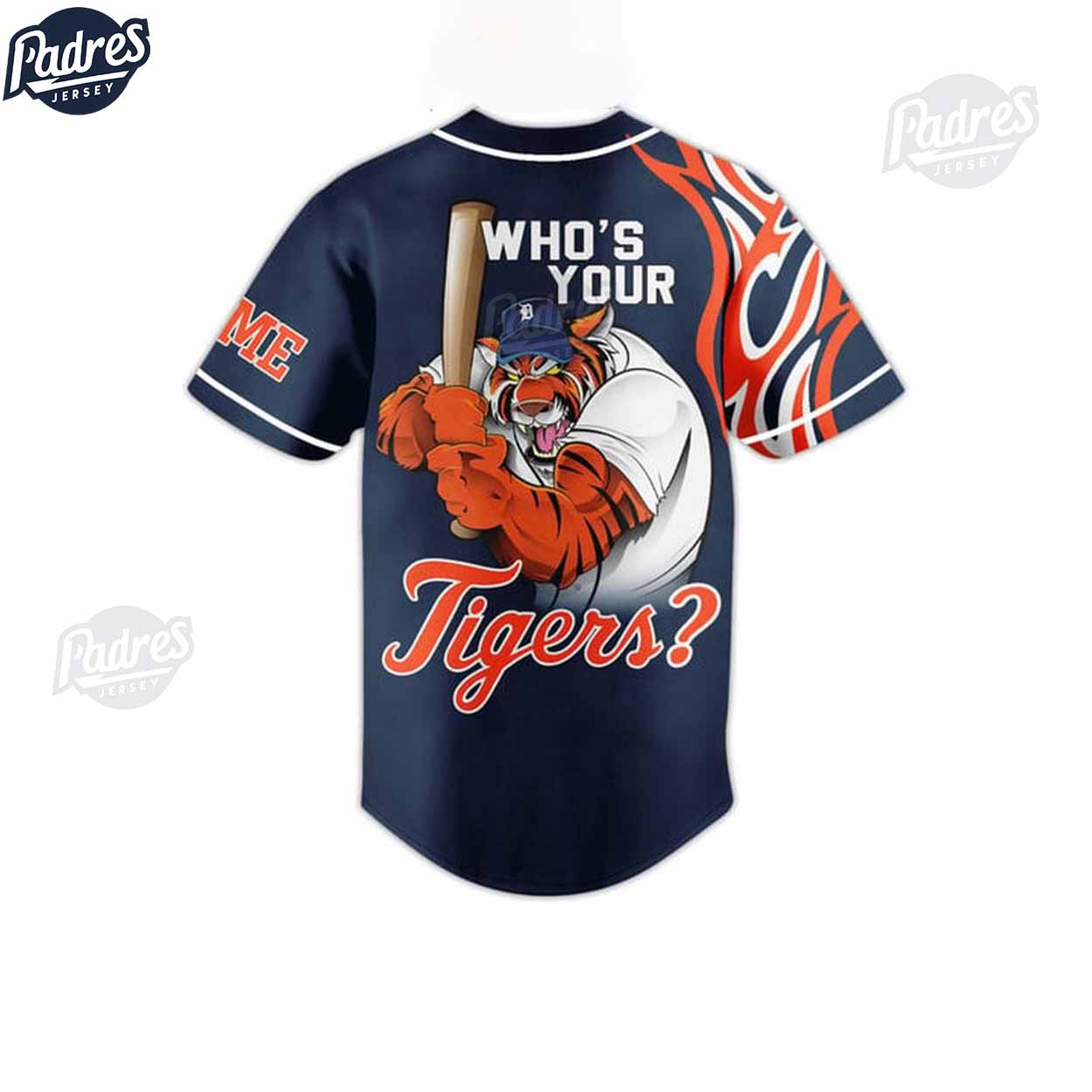Detroit Tigers Who Your Tiger Custom Baseball Jersey - Padres Jersey Oasis: Elevate Your Baseball Style Game