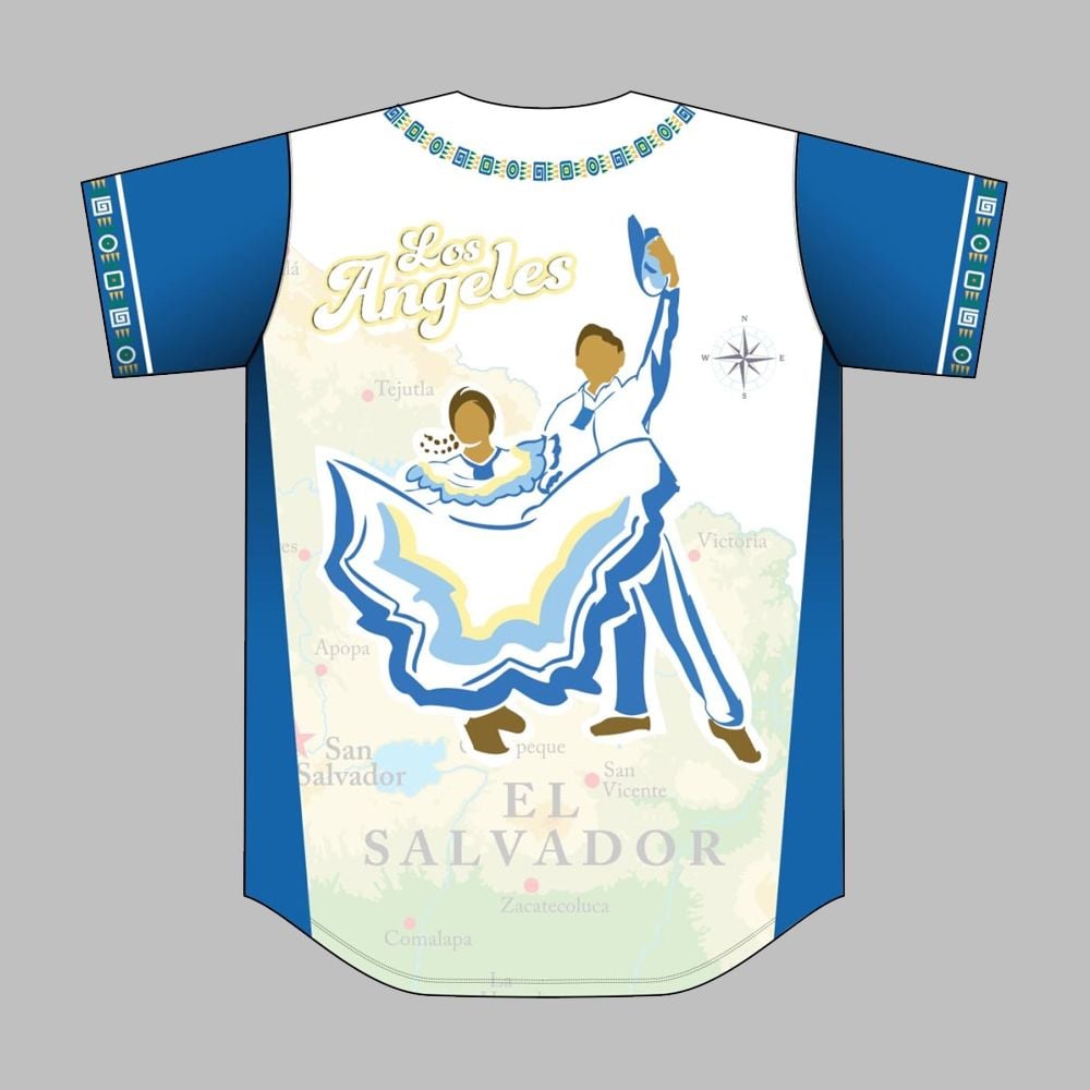 Dodgers Salvadoran Heritage Night Jersey 2025 Giveaway - Grishko.com
