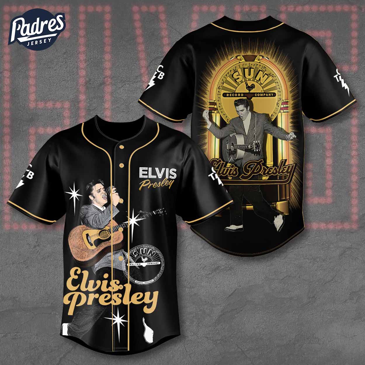 Elvis Presley Sun Records Baseball Jersey - Padres Jersey Oasis: Elevate Your Baseball Style Game