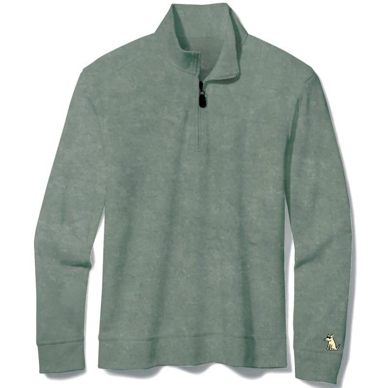 Embroidered Salt Wash - 1/4 Zip Sweatshirt