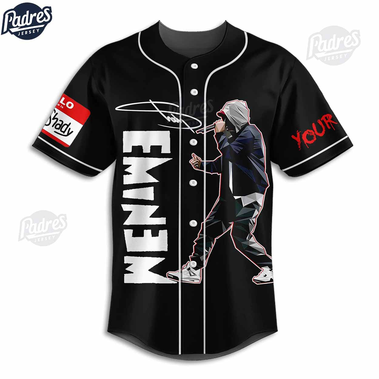 Eminem The Real Slim Shady Custom Baseball Jersey For Fans - Padres Jersey Oasis: Elevate Your Baseball Style Game