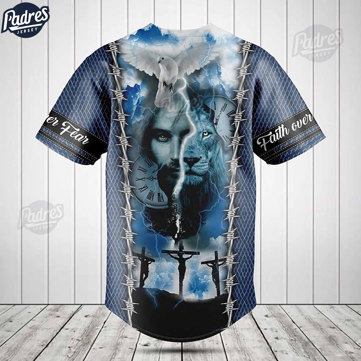 Faith Over Fear Baseball Jersey - Padres Jersey Oasis: Elevate Your Baseball Style Game