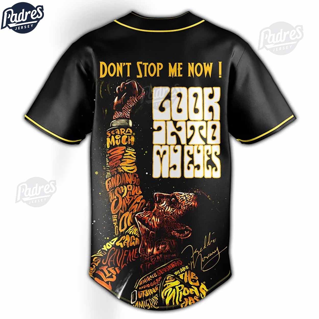Freddie Mercury Baseball Jersey Outfit For Men And Women - Padres Jersey Oasis: Elevate Your Baseball Style Game
