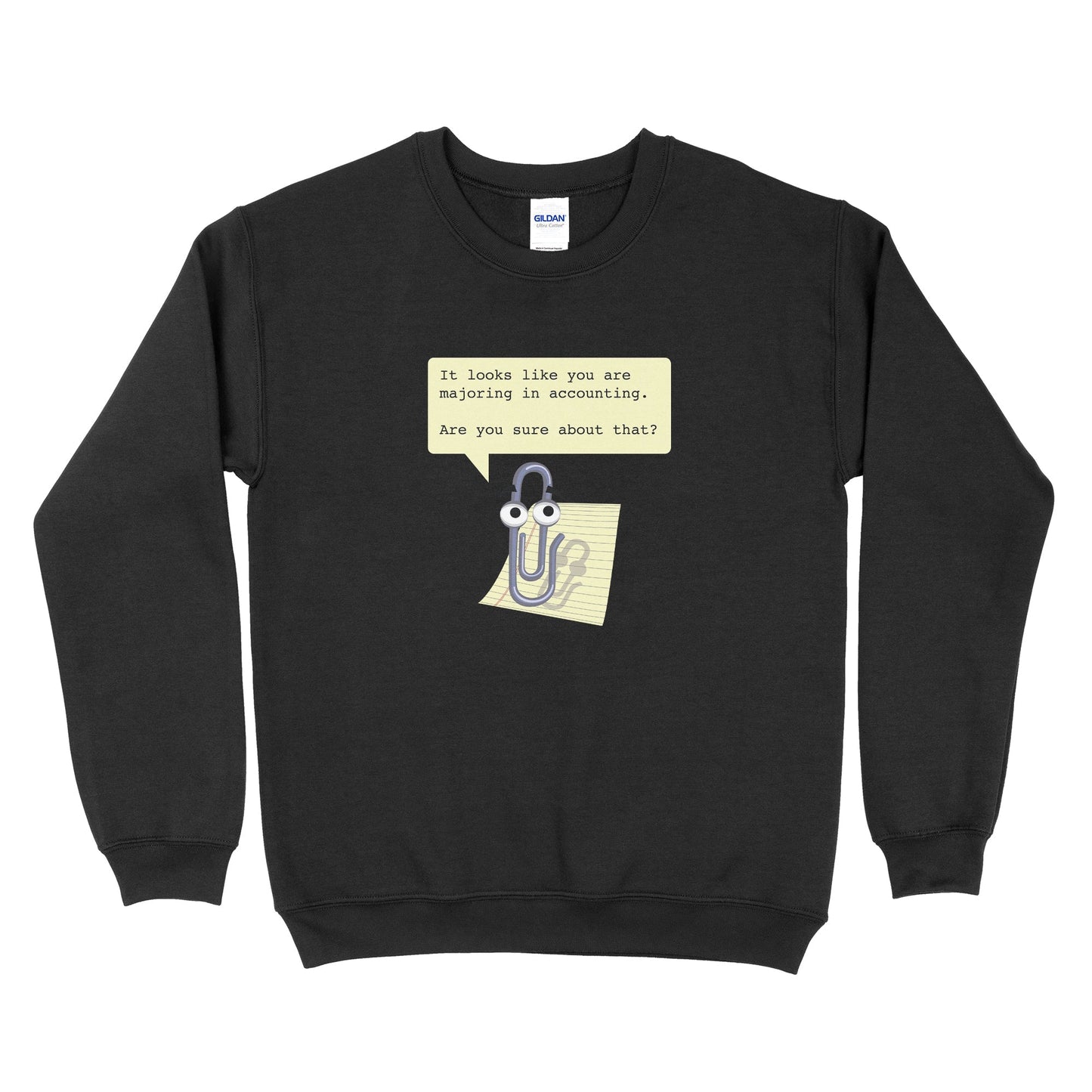Clippy Accounting Majors Sweatshirt