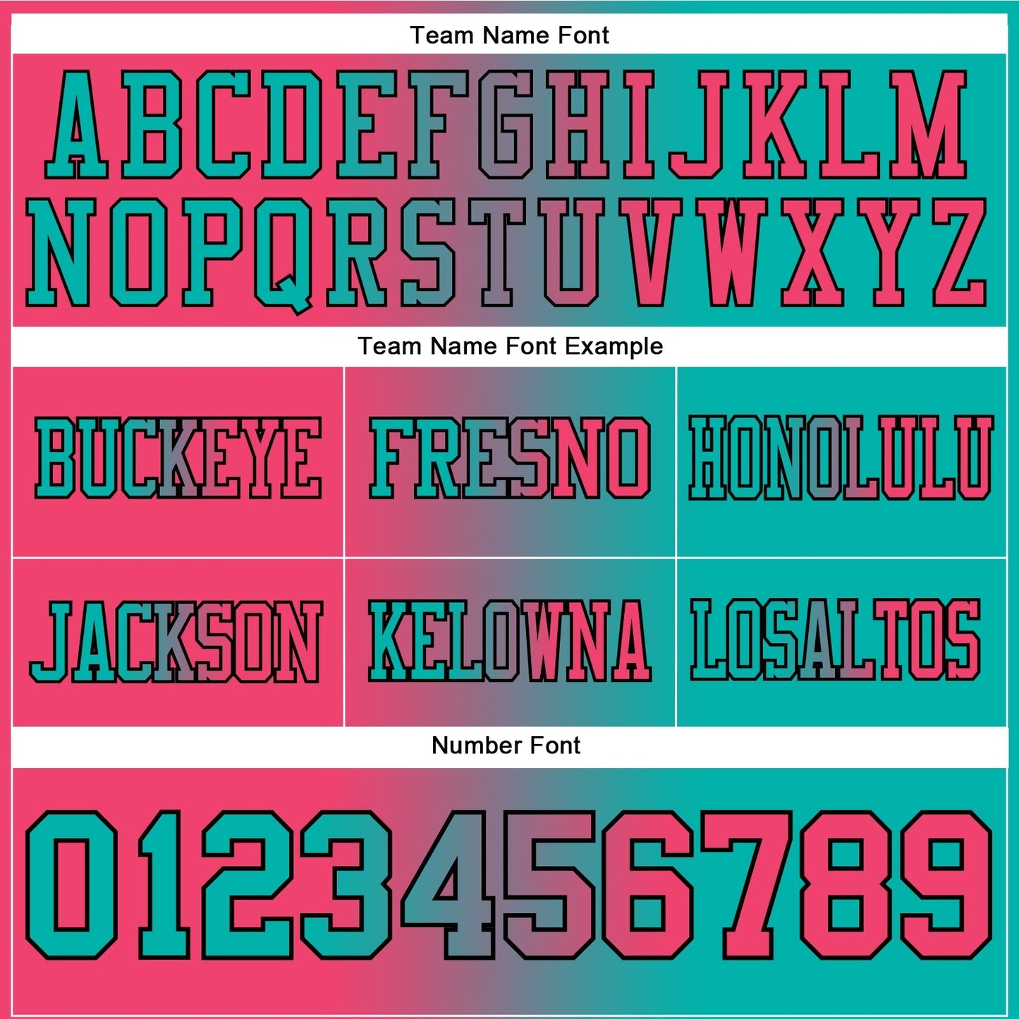 Custom Aqua Neon Pink-Black Authentic Gradient Fashion Football Jersey