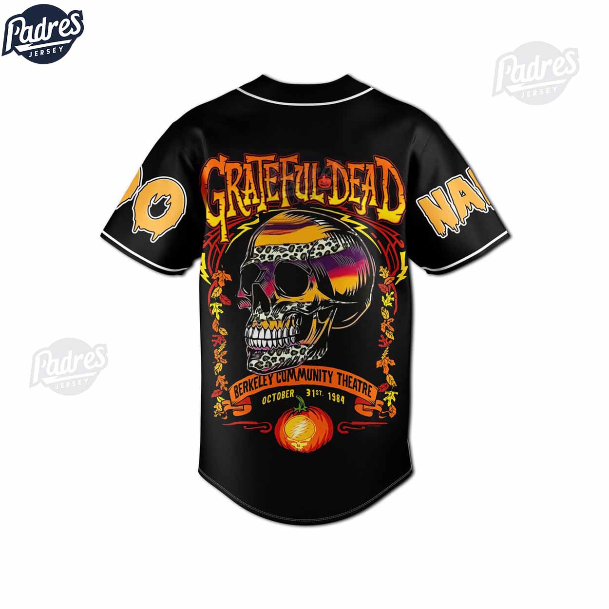 Grateful Dead Halloween 2023 Custom Baseball Jersey - Padres Jersey Oasis: Elevate Your Baseball Style Game