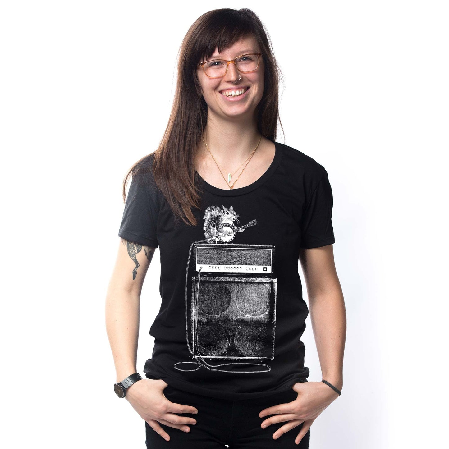 Women's Squirrel Banjo T-Shirt