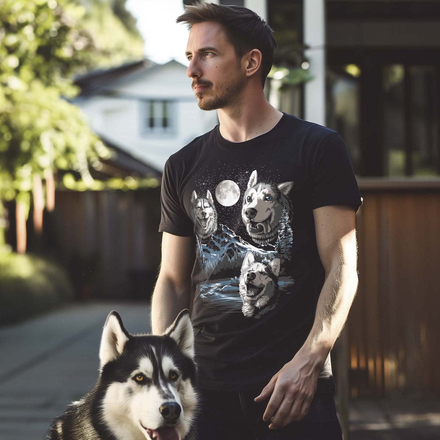 Three Derp Huskies T-Shirt