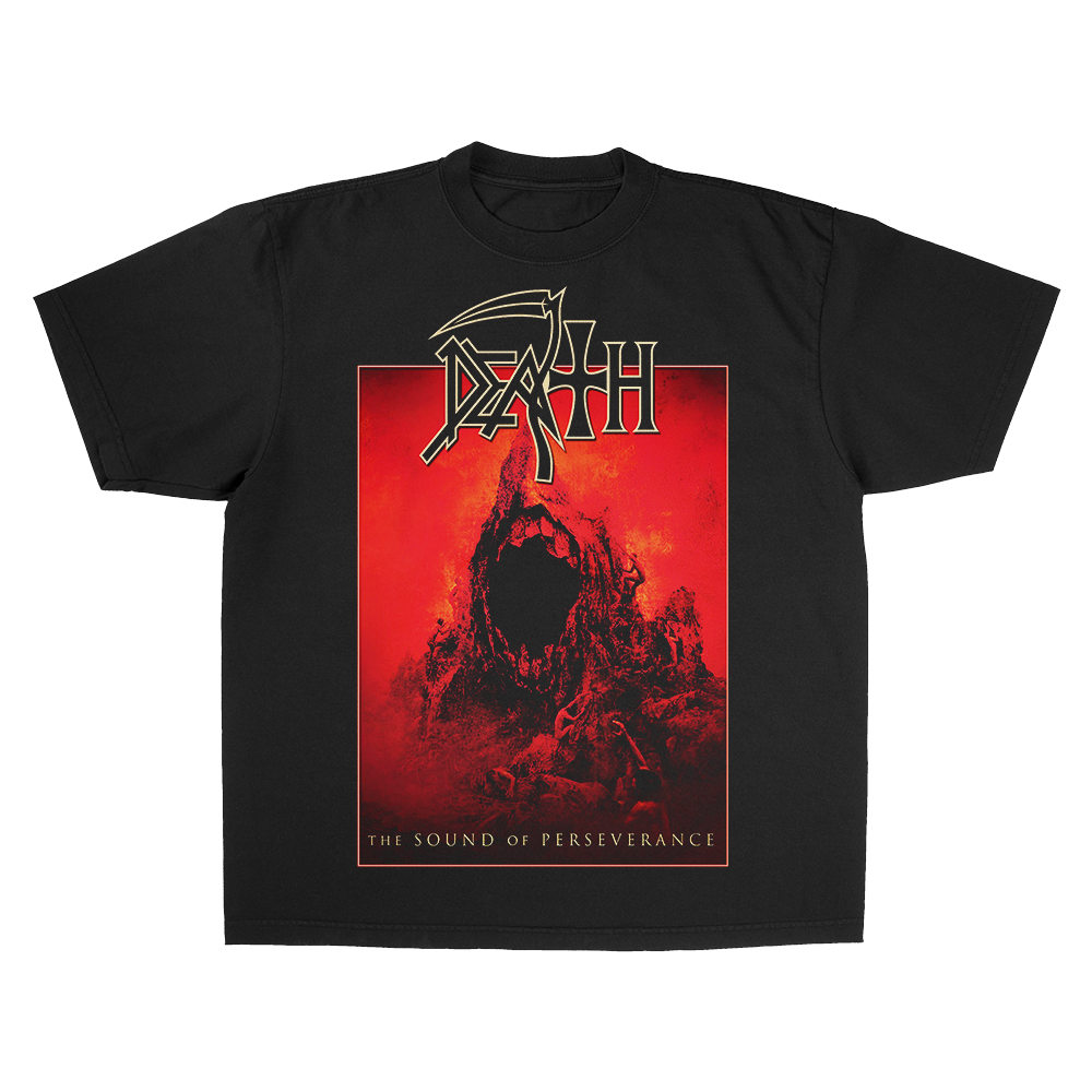 DEATH THE SOUND OF PERSEVERANCE BLACK HEAVY WEIGHT T-SHIRT