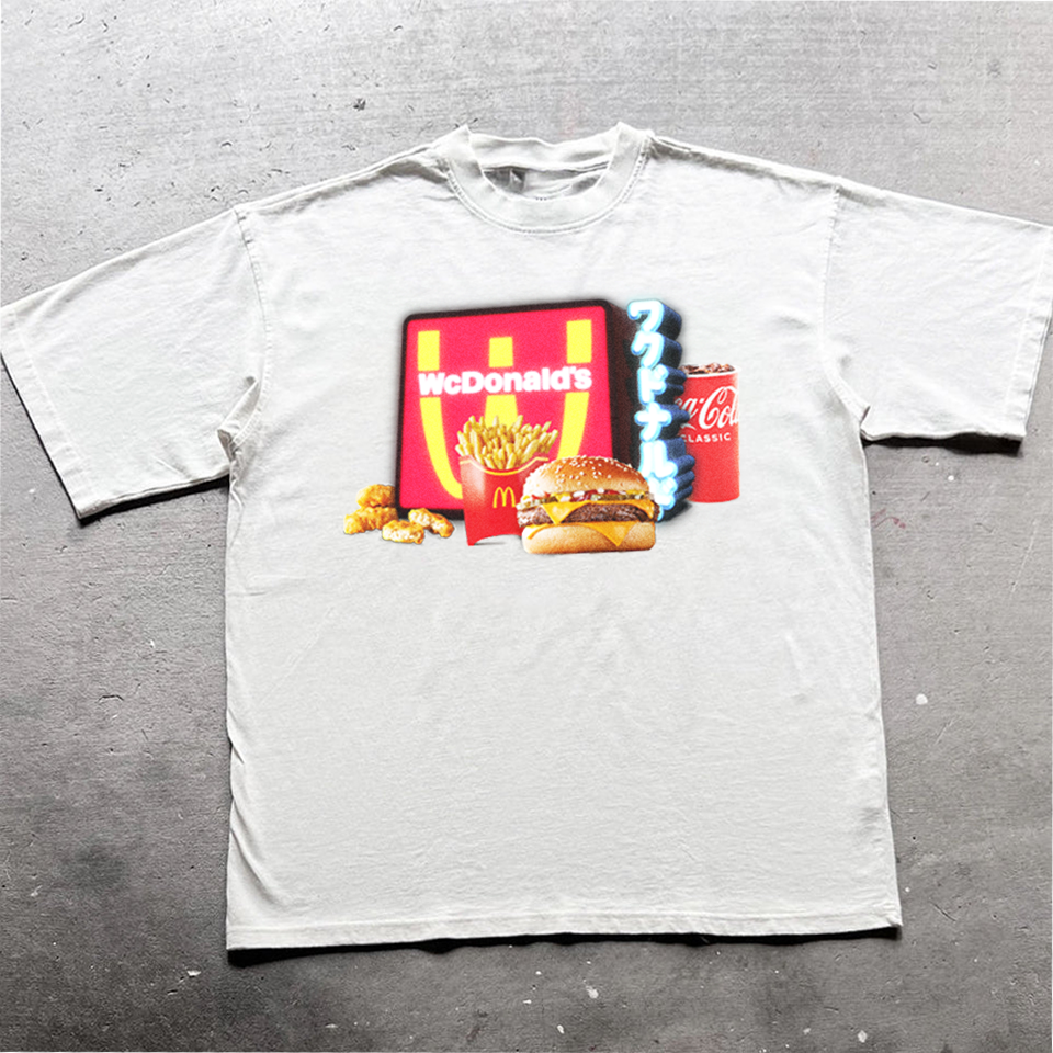 WCDONALD'S HEAVY WEIGHT MERCH WHITE T-SHIRT