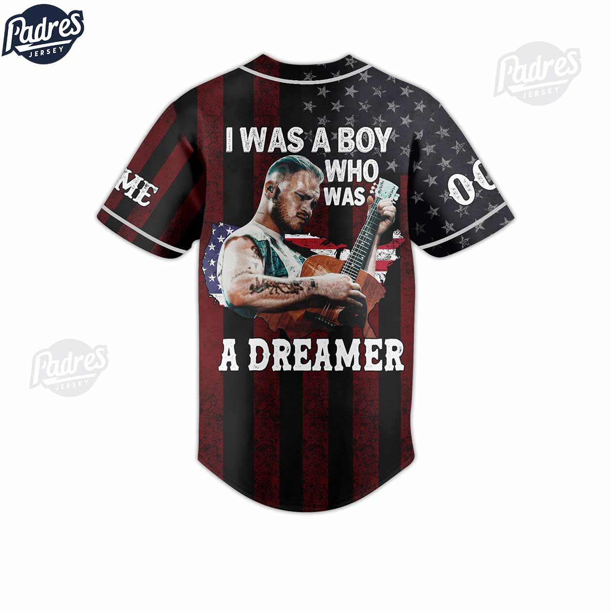 Happy 4th Of July Zach Bryan USA Custom Baseball Jersey - Padres Jersey Oasis: Elevate Your Baseball Style Game
