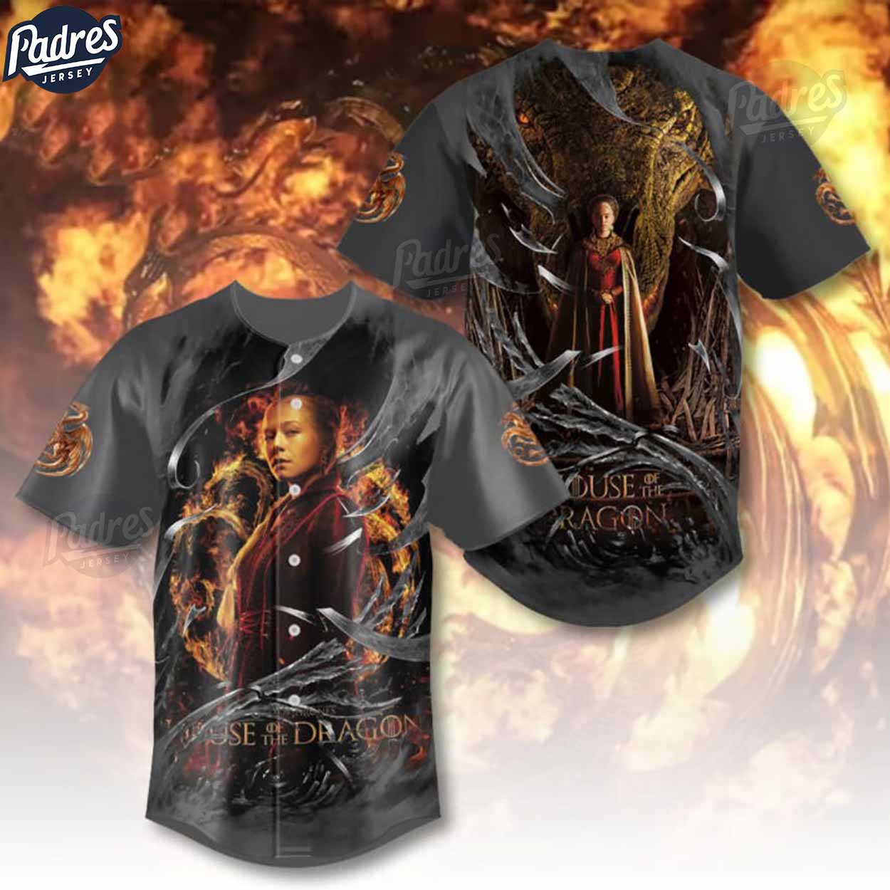 House Of The Dragon Design Baseball Jersey - Padres Jersey Oasis: Elevate Your Baseball Style Game