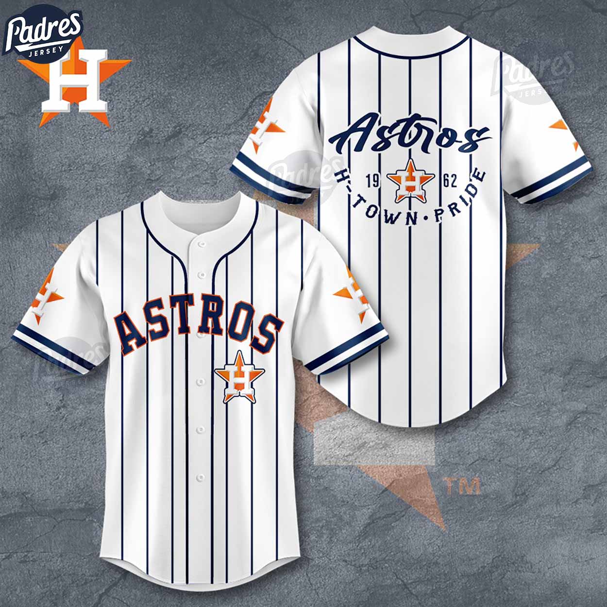Houston Astros H Town Pride Baseball Jersey - Padres Jersey Oasis: Elevate Your Baseball Style Game