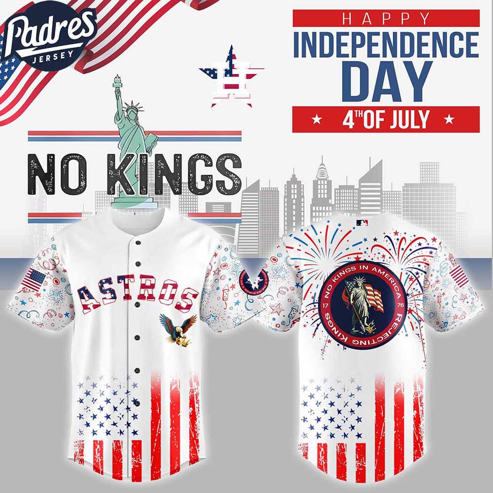 Houston Astros MLB X The 4th Of July X Military Custom Baseball Jersey - Padres Jersey Oasis: Elevate Your Baseball Style Game