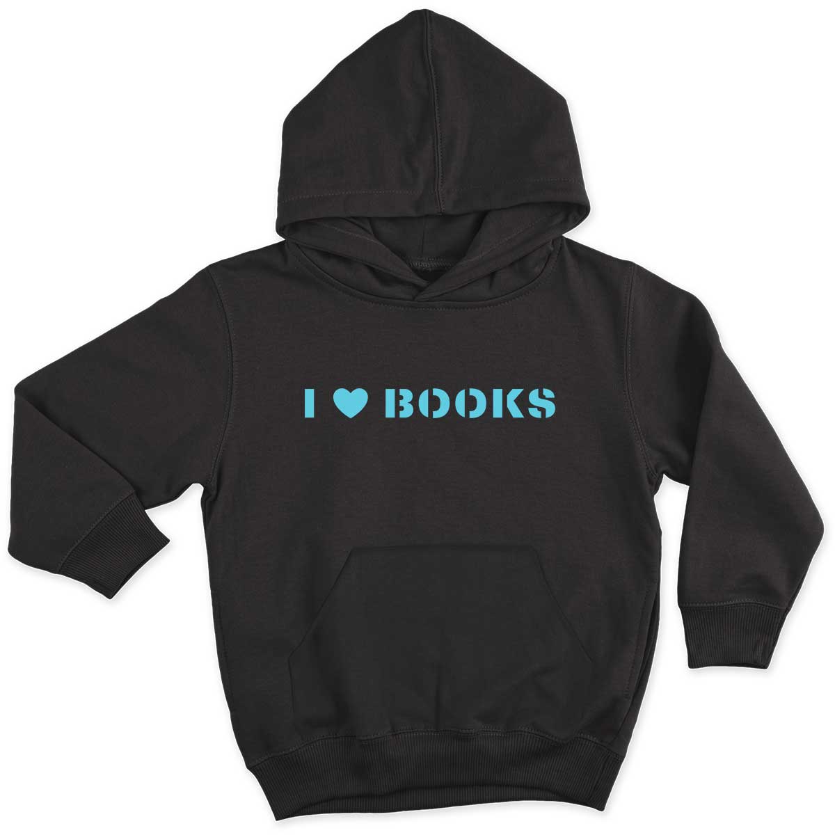 I Heart Books Kids Hoodie