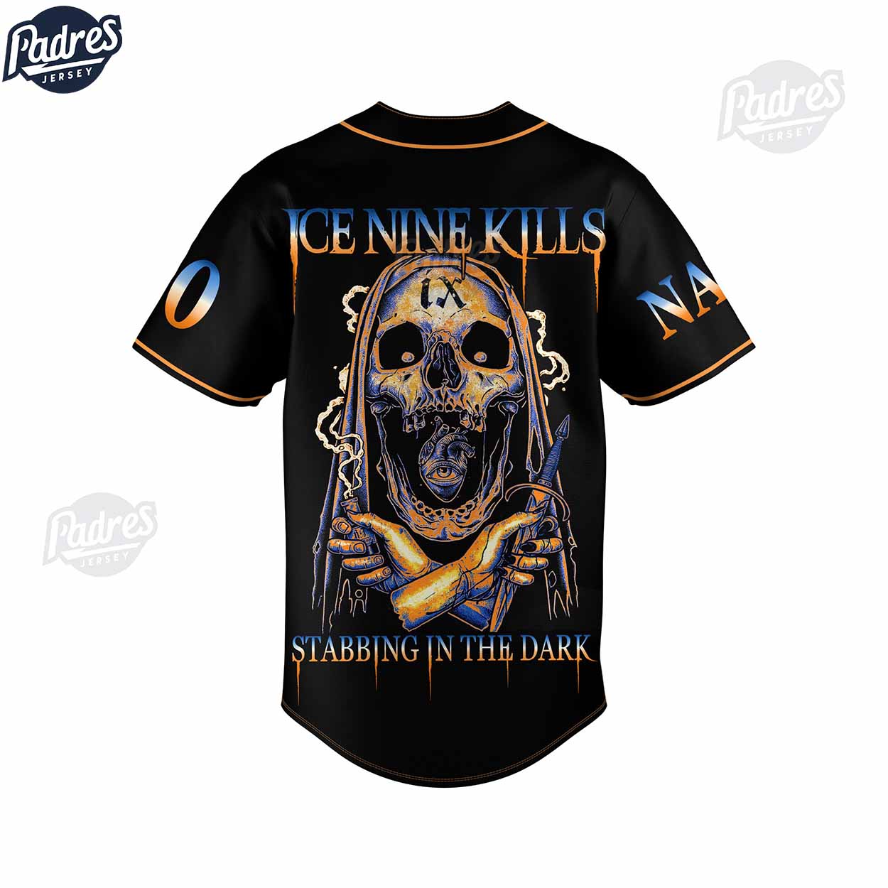 Ice Nine Kills Band Baseball Jersey Outfit - Custom Name - Padres Jersey Oasis: Elevate Your Baseball Style Game