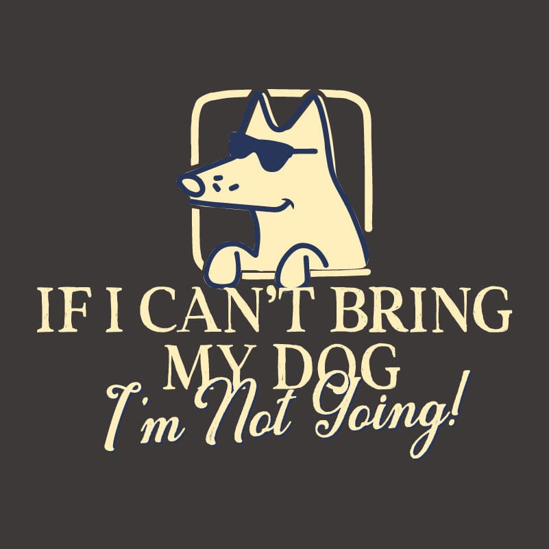 If I Can't Bring My Dog - Ladies Curvy V-Neck Tee