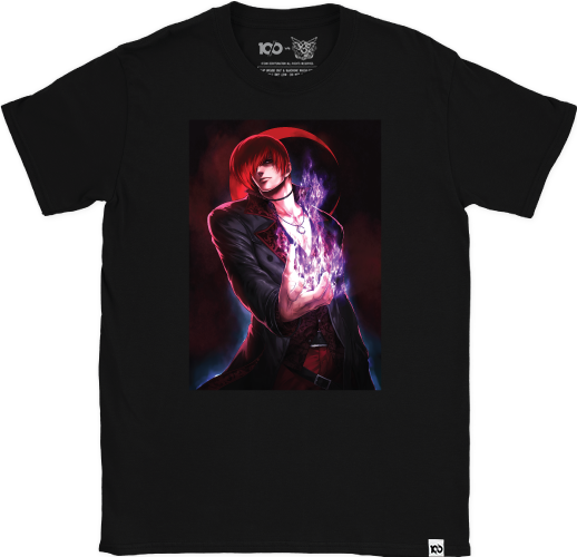 THE KING OF FIGHTERS - 'Iori Yagami' T-Shirt - Black