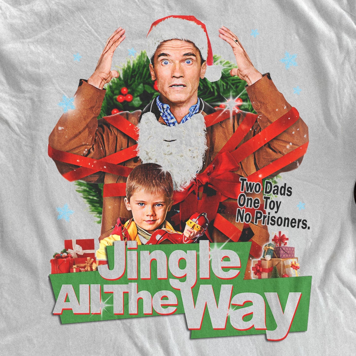 JINGLE ALL THE WAY HEAVYWEIGHT WHITE T-SHIRT