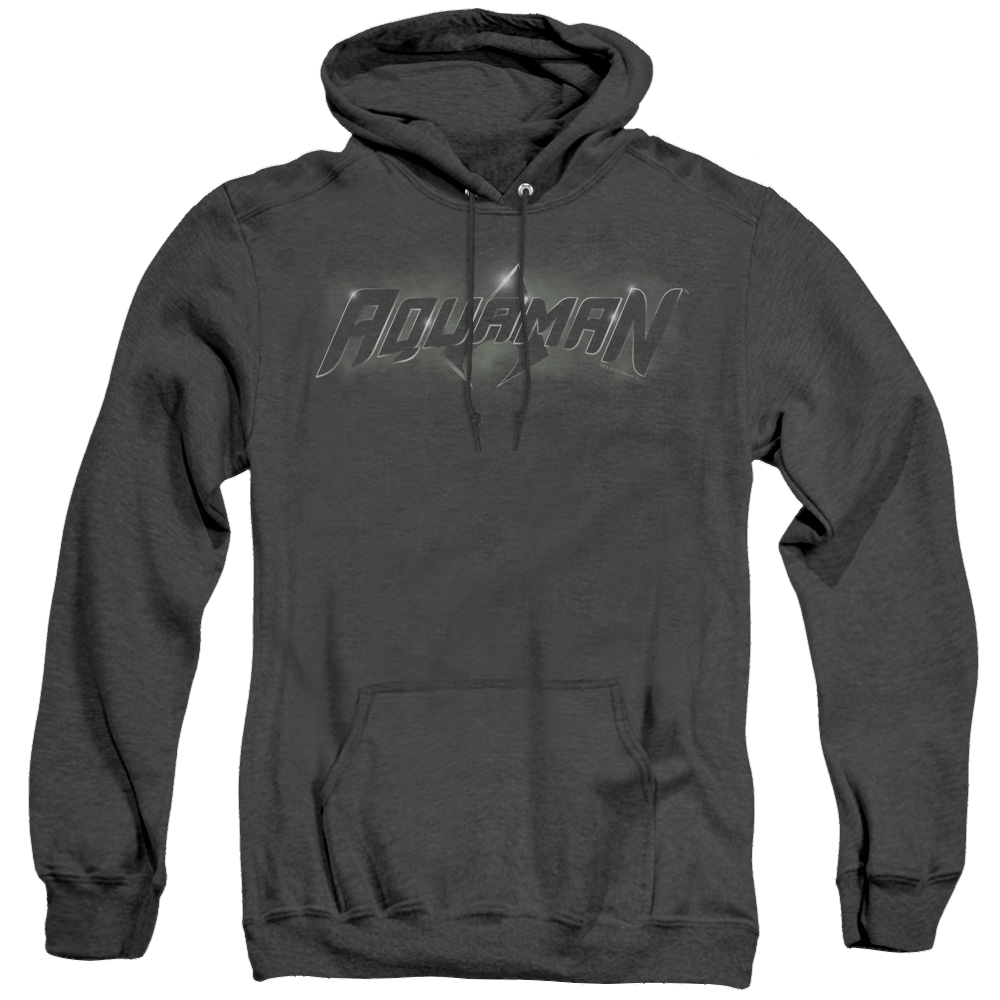 Aquaman Aquaman Title - Heather Pullover Hoodie