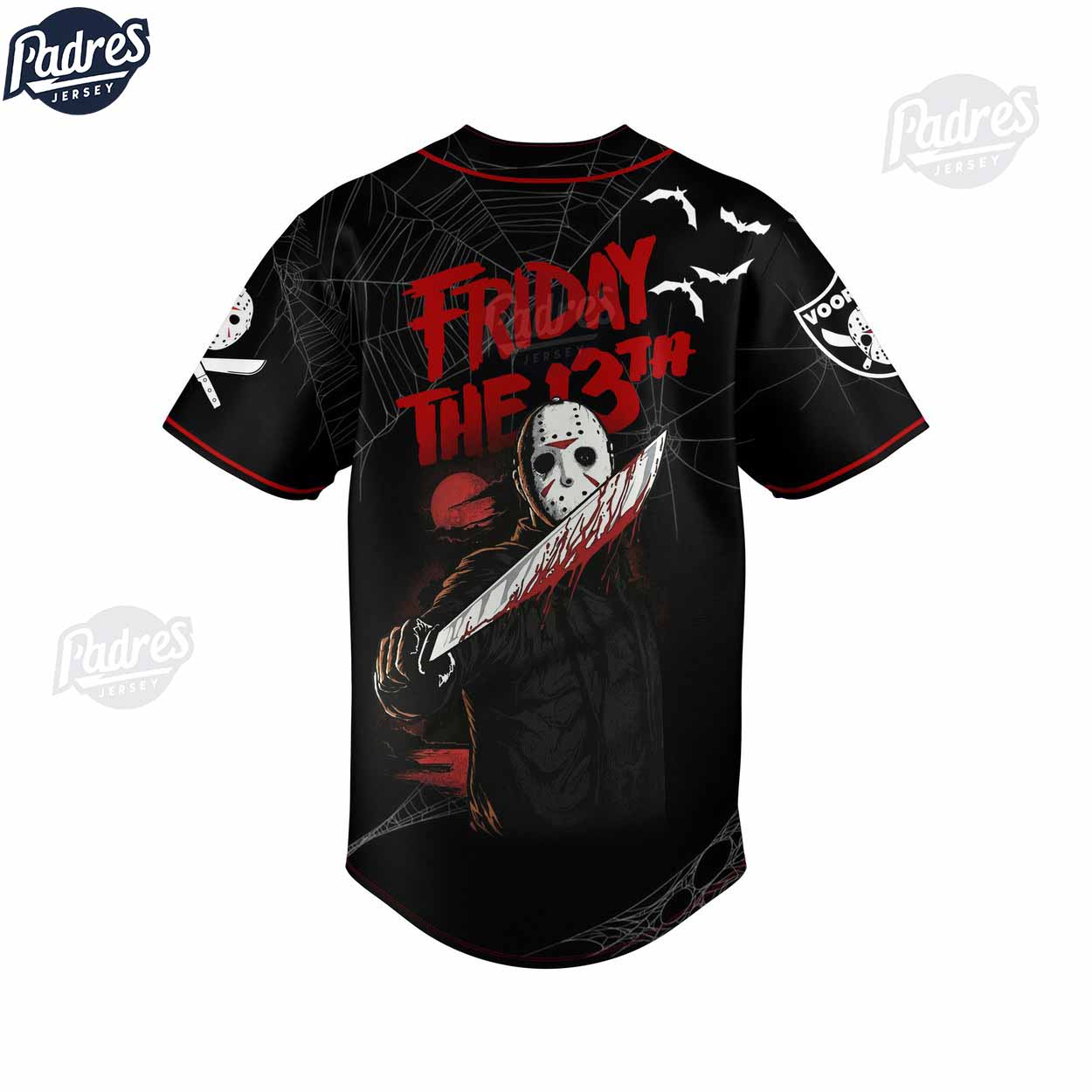 Jason Voorhees Friday The 13Th Halloween Baseball Jersey - Padres Jersey Oasis: Elevate Your Baseball Style Game