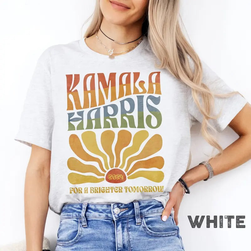 Kamala Harris 2024 Shirt, Kamala for President Shirt, Boho Aesthetic Tee, Retro Election 2024 Shirt