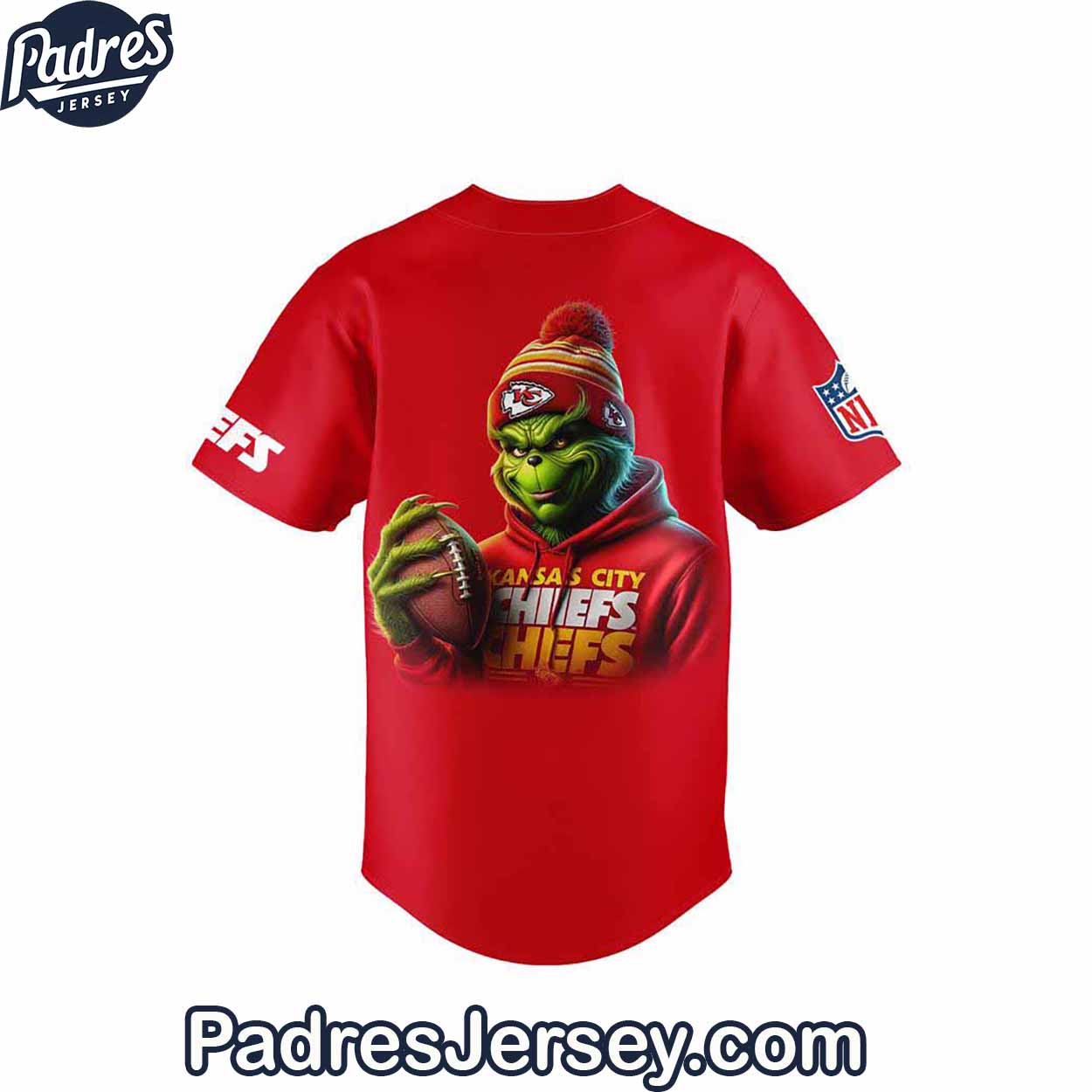 Kansas City Chief x The Grinch Christmas baseball Jersey Outfit - Padres Jersey Oasis: Elevate Your Baseball Style Game