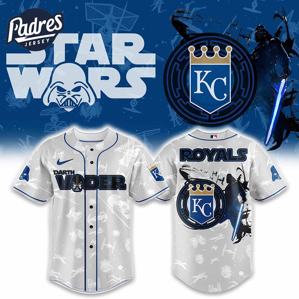 Kansas City Royals MLB x Darth Vader Is Anakin Baseball Jersey - Padres Jersey Oasis: Elevate Your Baseball Style Game