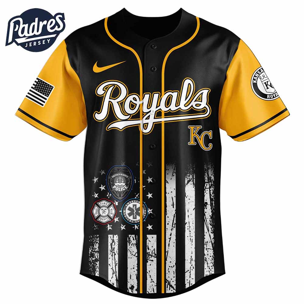 Kansas City Royals MLB x First Responders Baseball Jersey - Padres Jersey Oasis: Elevate Your Baseball Style Game