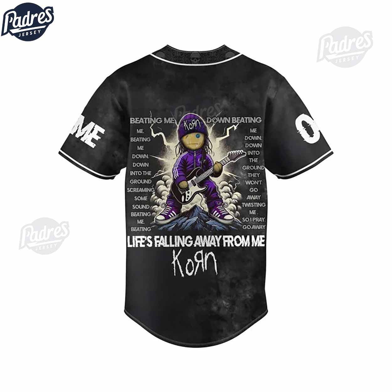 Korn Falling Away From Me Custom Baseball Jersey - Padres Jersey Oasis: Elevate Your Baseball Style Game