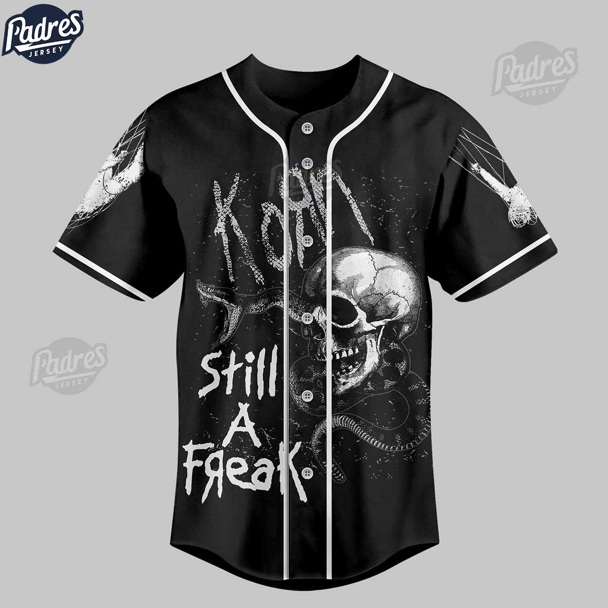 Korn Still A Freak Baseball Jersey - Padres Jersey Oasis: Elevate Your Baseball Style Game