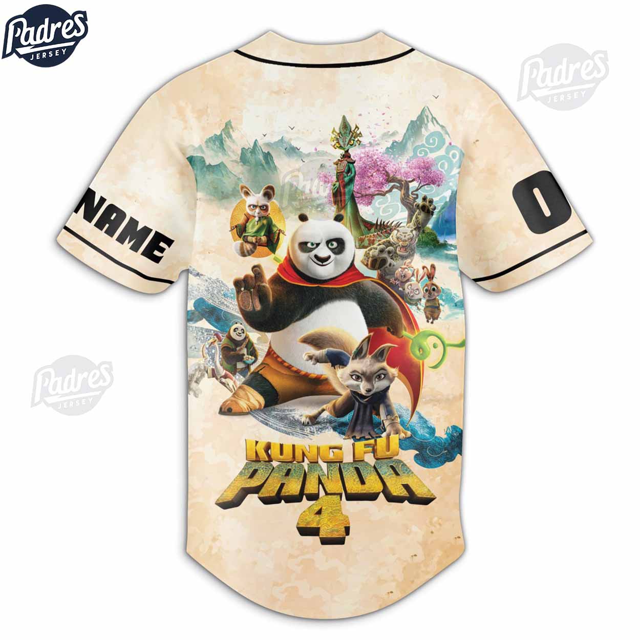 Kung Fu Panda 4 Movie Custom Baseball Jersey Shirt - Padres Jersey Oasis: Elevate Your Baseball Style Game