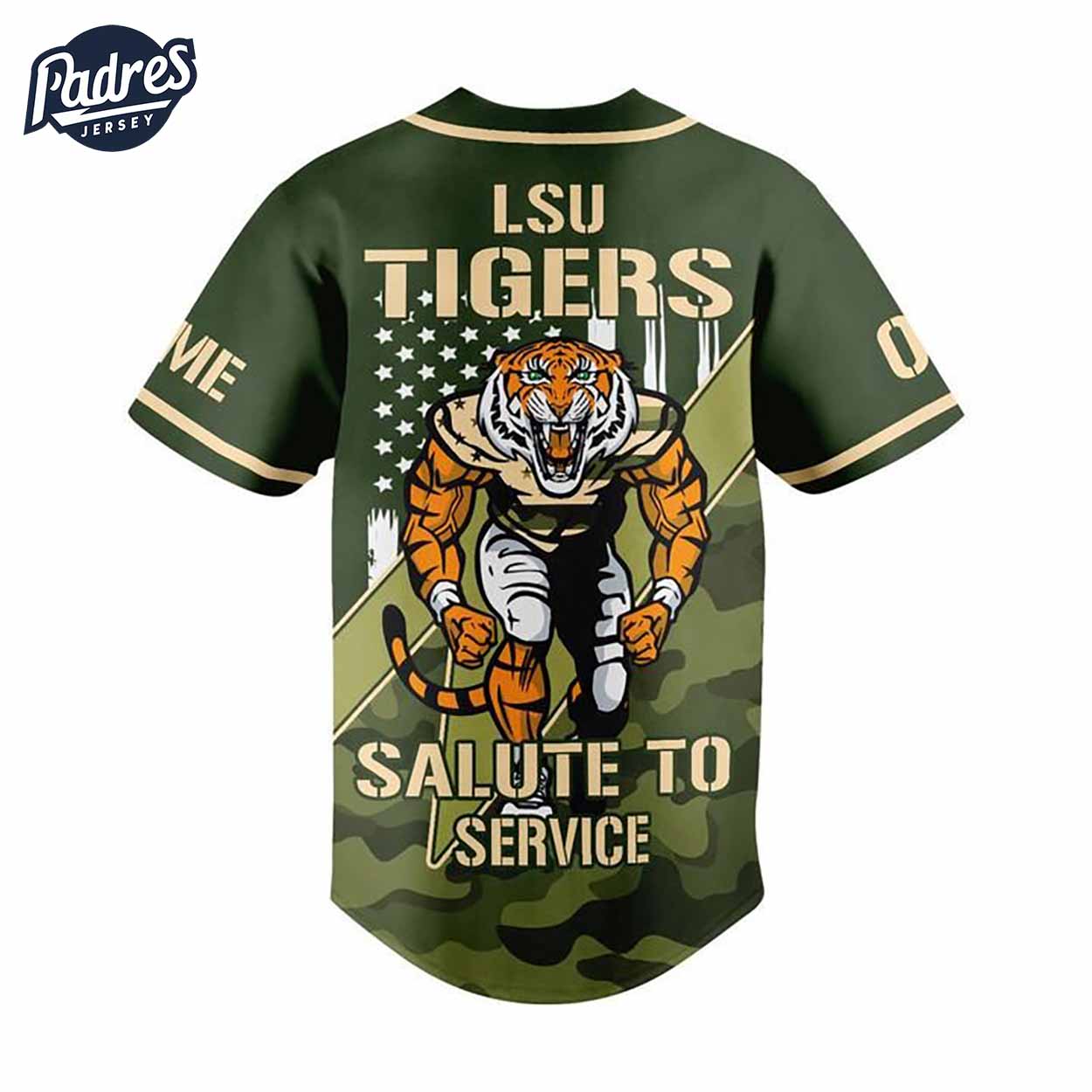 LSU Tigers Salute To The Service Custom Baseball Jersey - Padres Jersey Oasis: Elevate Your Baseball Style Game