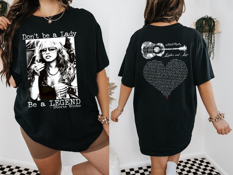 Leather and Lace Stevie Nicks Shirt, Stevie Nicks Lyric Shirt