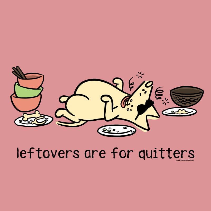 Leftovers Are For Quitters - Ladies T-Shirt V-Neck
