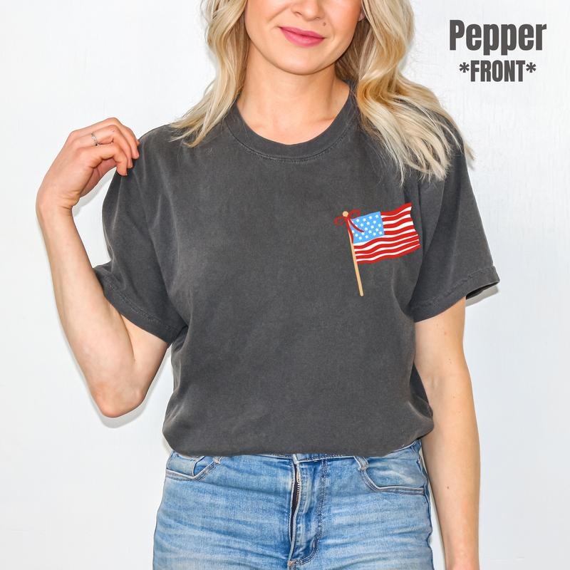 Let Freedom Ring Flag Comfort Colors T-Shirt 'NLB'