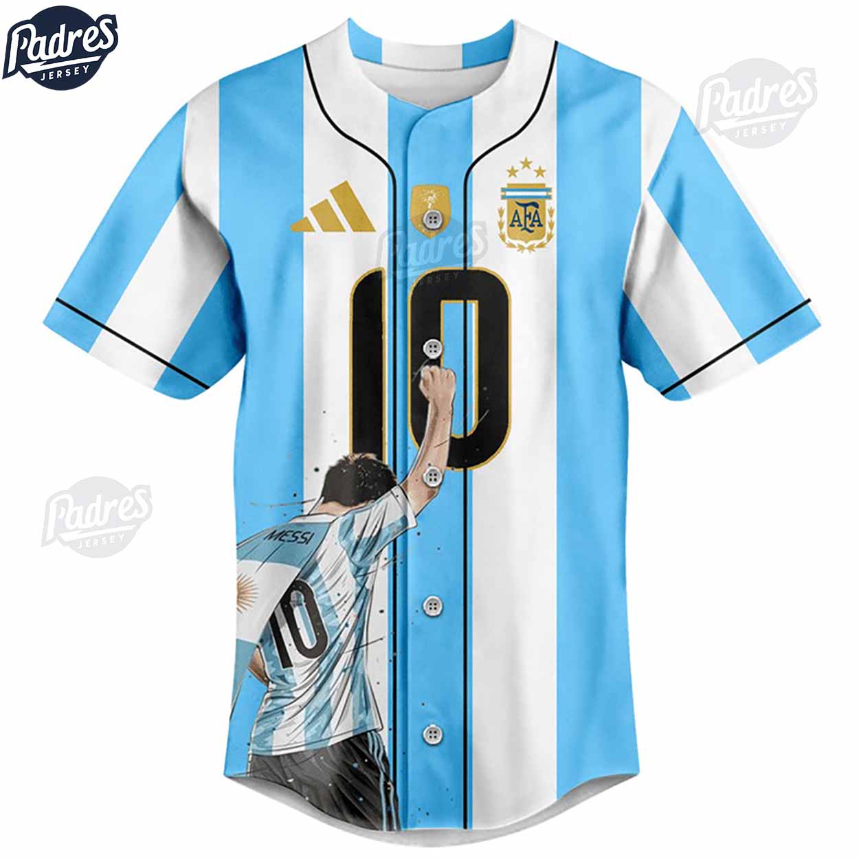 Lionel Messi Vamos Vamos Argentina Baseball Jersey Style - Padres Jersey Oasis: Elevate Your Baseball Style Game
