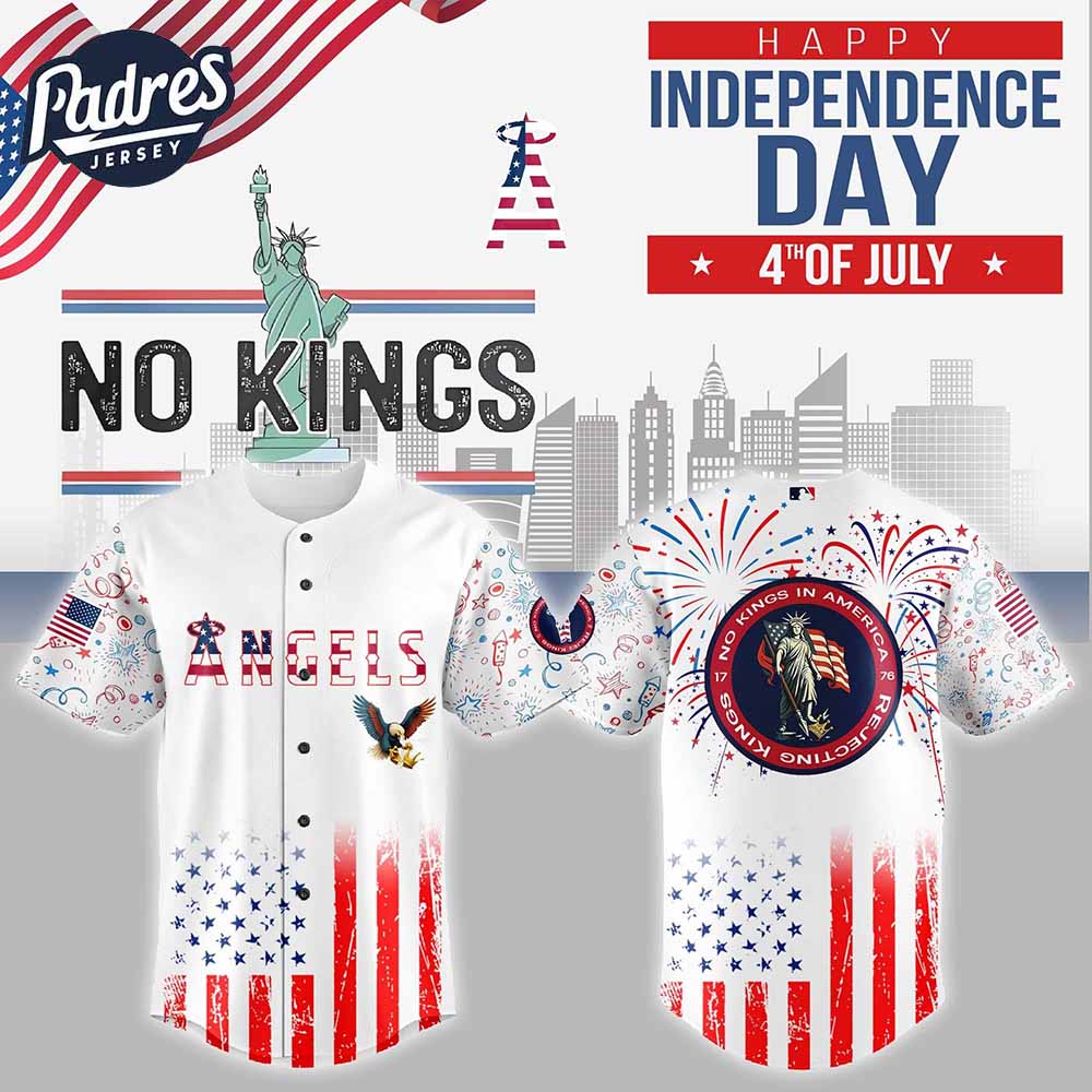 Los Angeles Angels MLB X The 4th Of July X Military Custom Baseball Jersey - Padres Jersey Oasis: Elevate Your Baseball Style Game