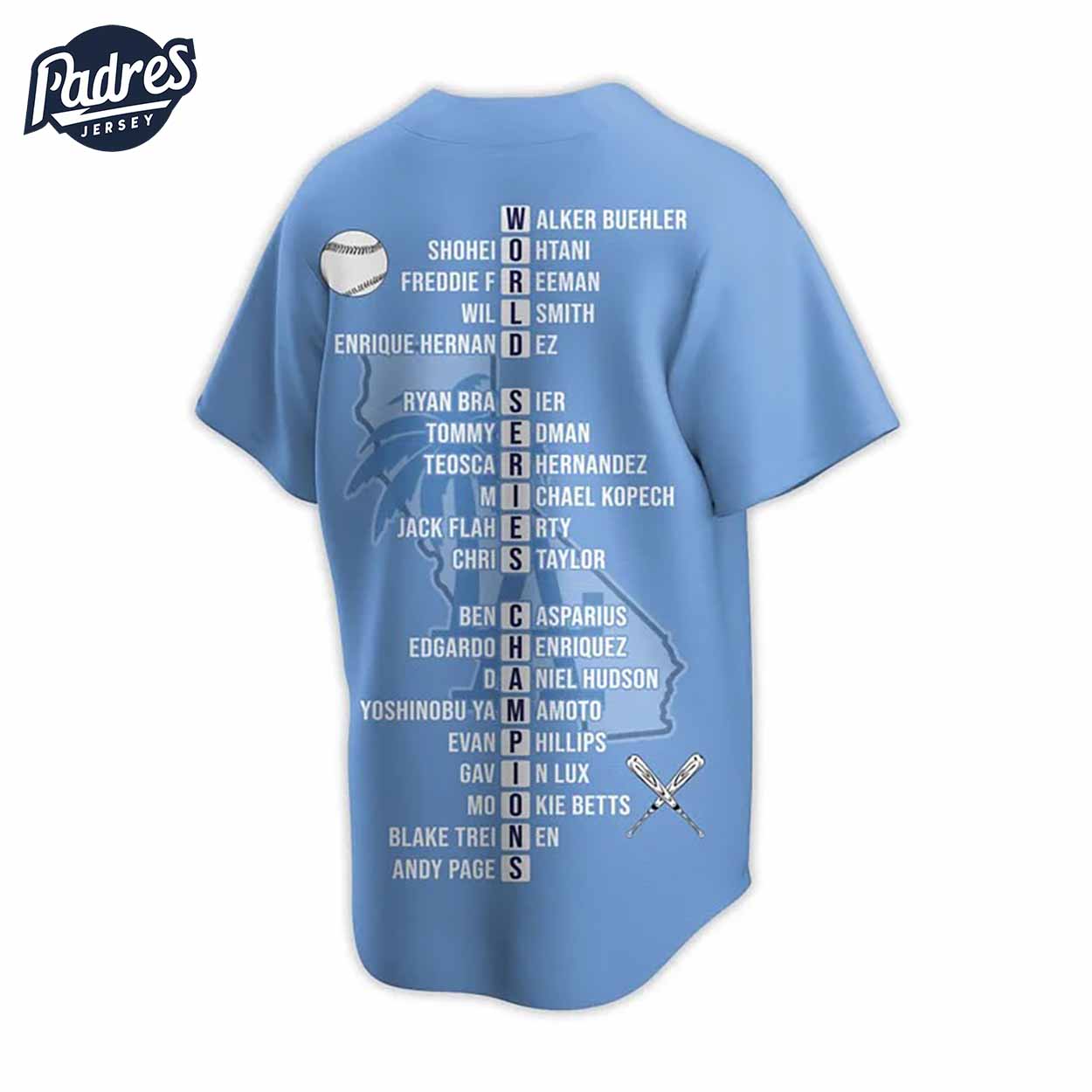 Los Angeles Dodgers 2024 Champions Baseball Jersey - Padres Jersey Oasis: Elevate Your Baseball Style Game