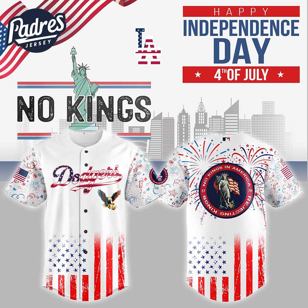 Los Angeles Dodgers MLB X The 4th Of July X Military Custom Baseball Jersey - Padres Jersey Oasis: Elevate Your Baseball Style Game