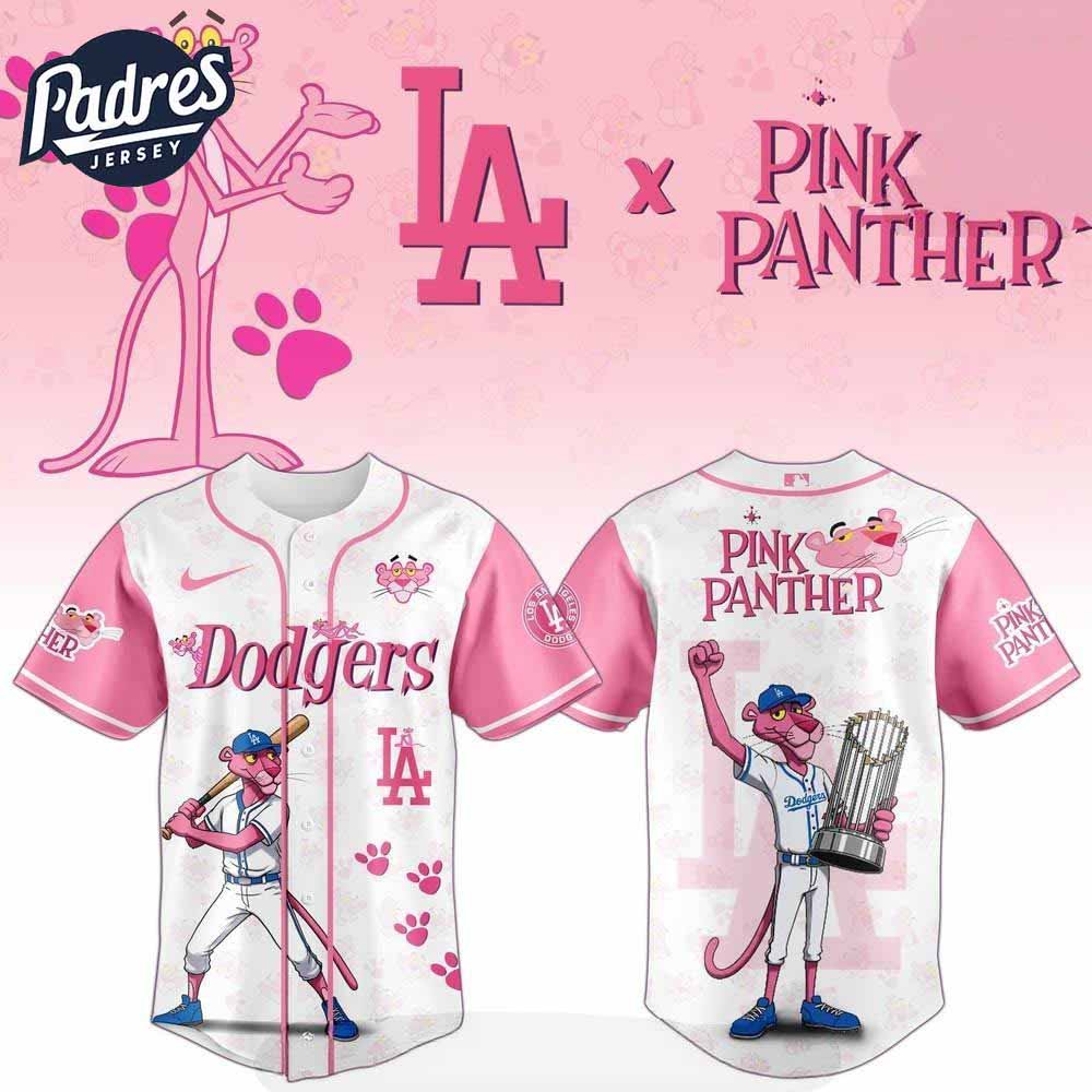 Los Angeles Dodgers X The Pink Panther Baseball Jersey - Padres Jersey Oasis: Elevate Your Baseball Style Game