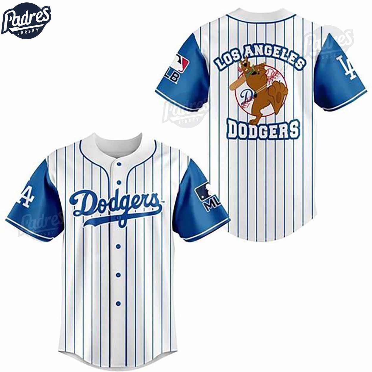 Los Angeles Dodgers Scooby-Doo Custom Baseball Jersey Style - Padres Jersey Oasis: Elevate Your Baseball Style Game