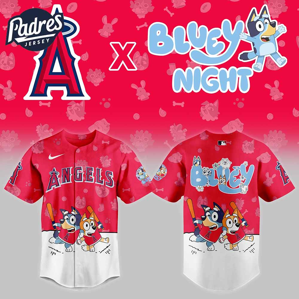 Los Angeles x Bluey Night Baseaball Jersey - Padres Jersey Oasis: Elevate Your Baseball Style Game