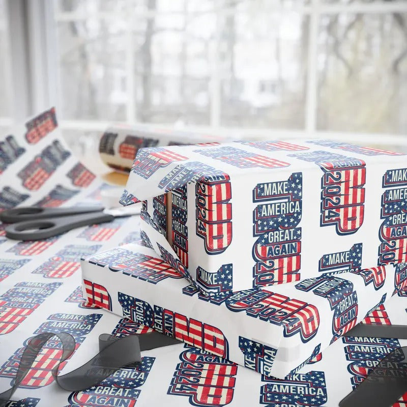 MAGA Gift Wrap Trump Wrapping Paper